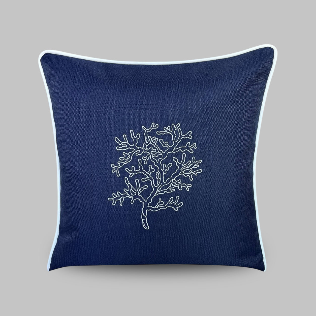 Nakışlı Yosun Desenli Outdoor Dokuma Kırlent Kılıfı