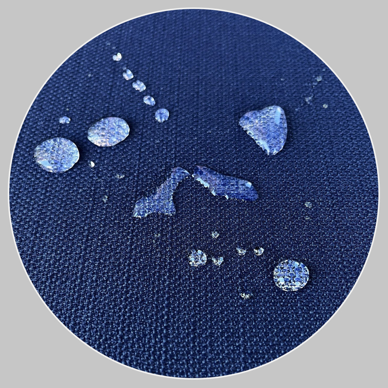 Lacivert Düz Keten Outdoor Dokuma Kırlent Kılıfı