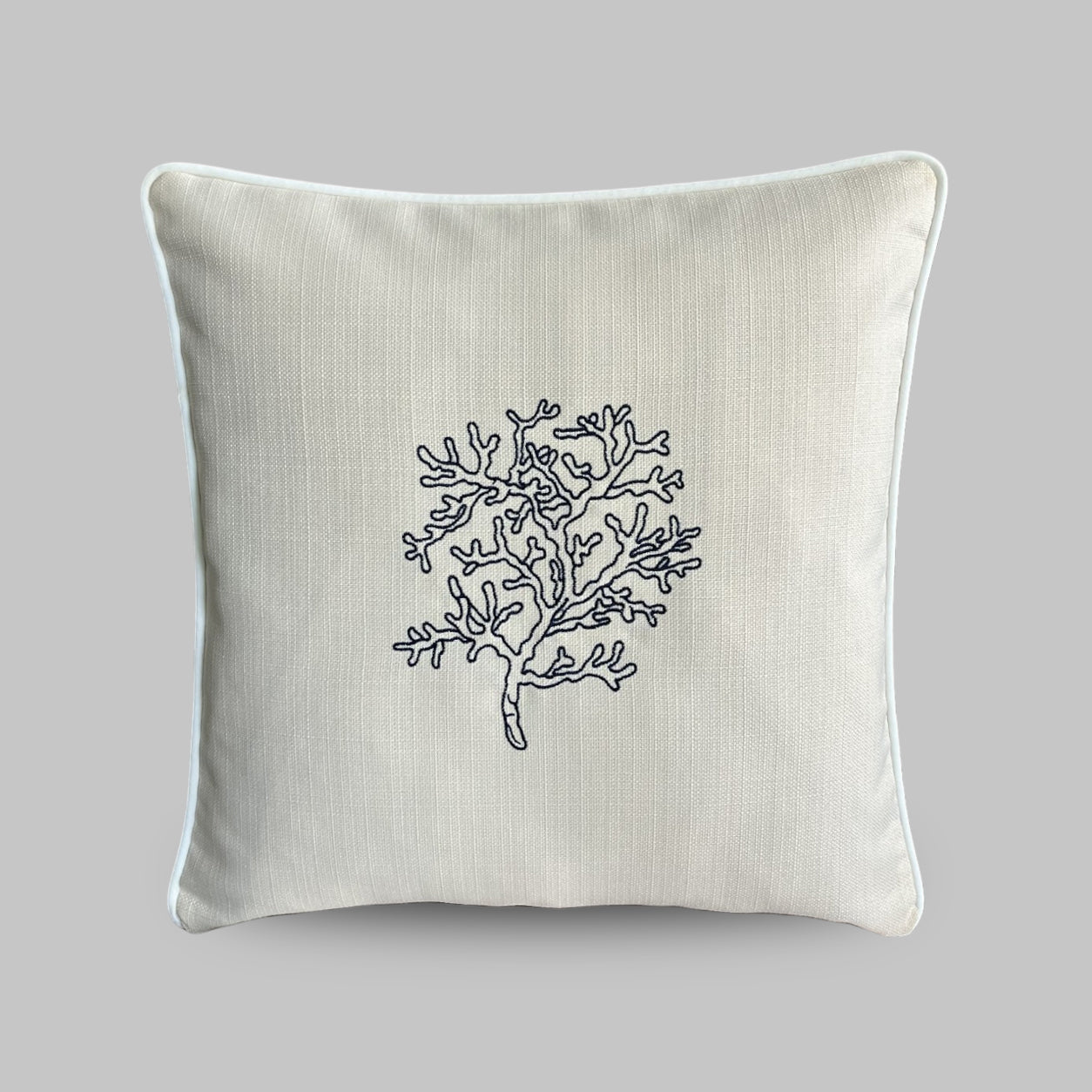 Nakışlı Yosun Desenli Outdoor Dokuma Kırlent Kılıfı